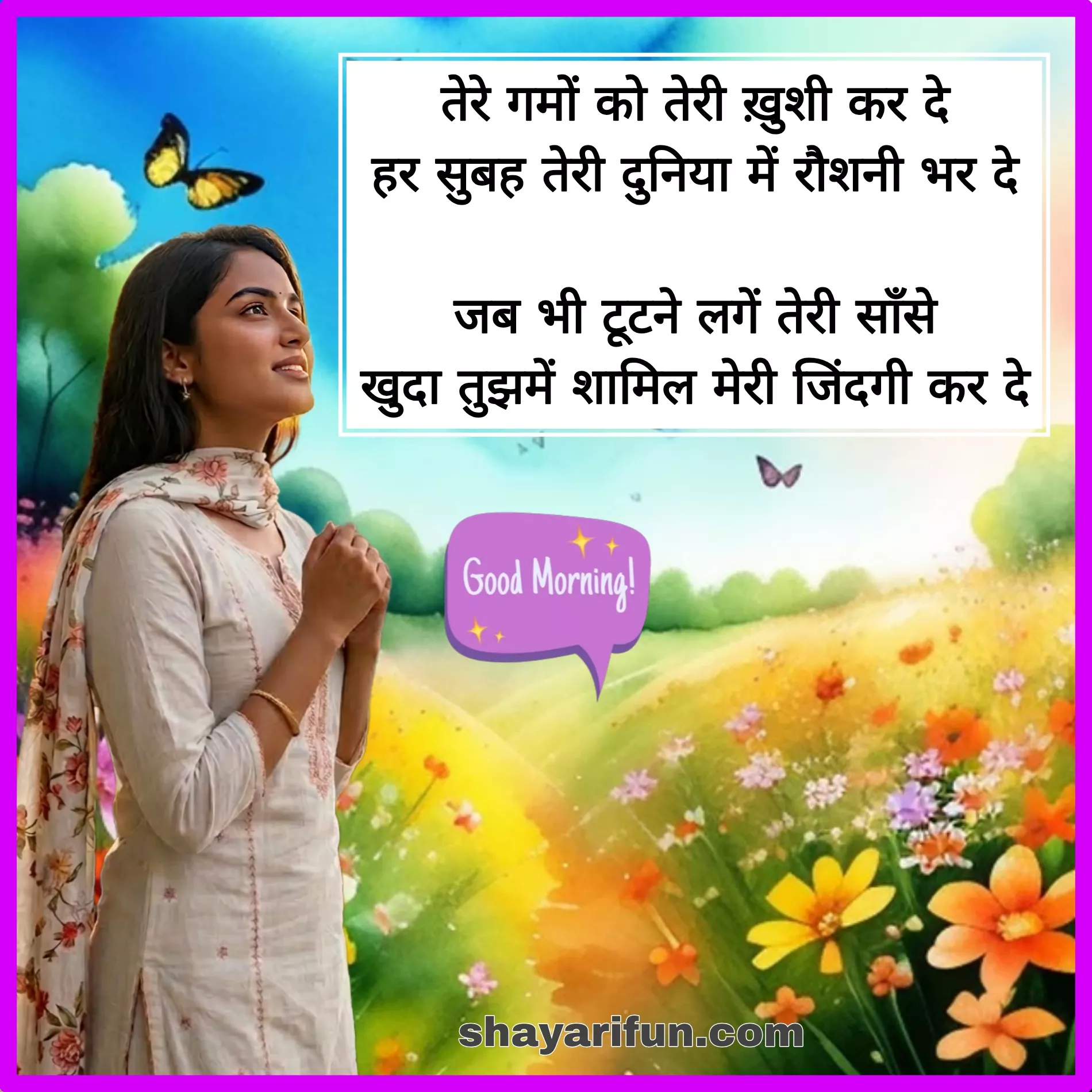 romantic good morning shayari